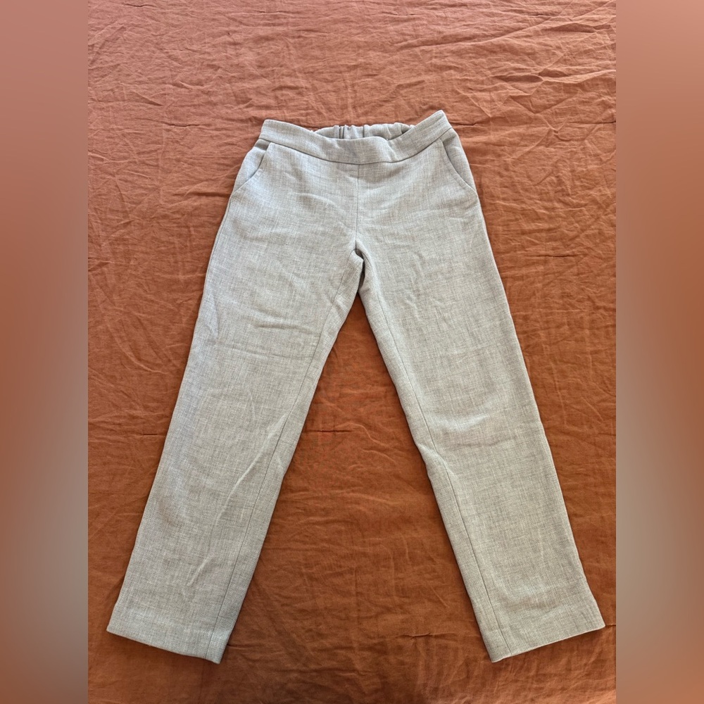 Hatch The Beckett maternity Trouser in Light Heathered Gray Grey